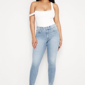 Good American Light Blue Ankle Jeans